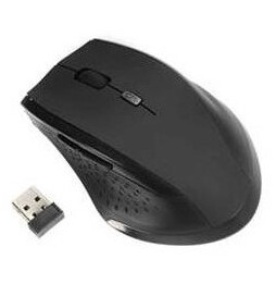 Souris sans fil noire ergonomique UPTEC - USB (4111132)