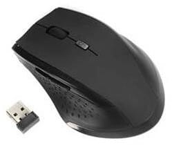 Souris sans fil noire ergonomique UPTEC - USB (4111132)