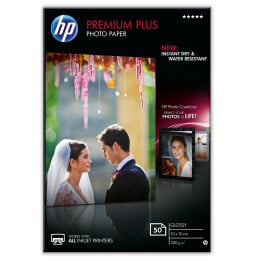 Papier photo brillant HP Premium Plus (50 feuilles/ 10 x 15 cm) (CR695A)