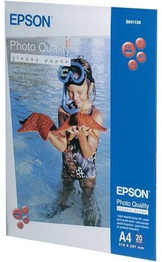 Papier glacé qualité photo Epson (20 Feuilles/ A4/ 210 x 297 mm) (C13S041126) — image 1