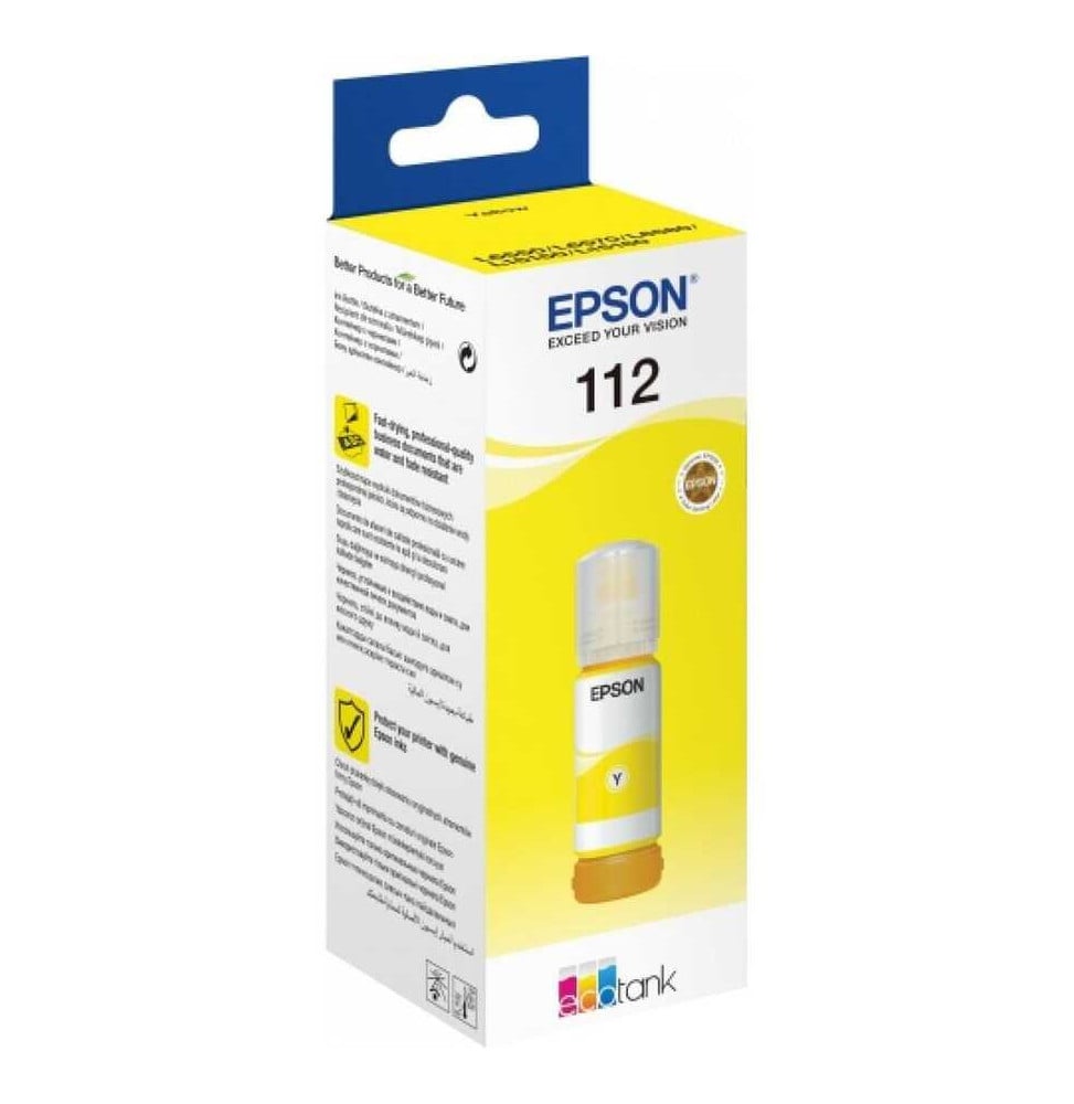 Epson 112 Jaune - Bouteille d'encre Epson EcoTank d'origine (C13T06C44A) Epson 112 Jaune - Bouteille d'encre Epson EcoTank d'origine (C13T06C44A)