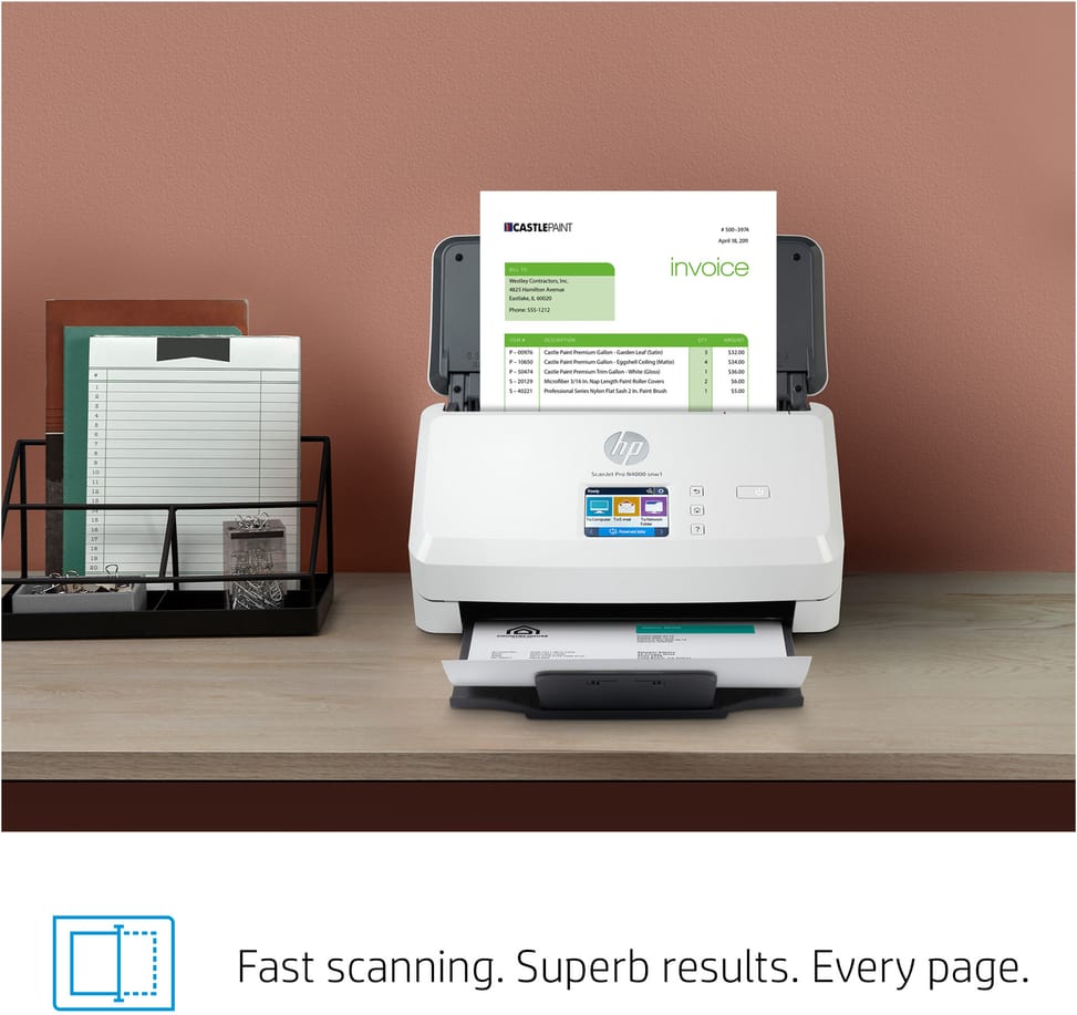 ماسح ضوئي HP ScanJet Pro N4000 snw1 (6FW08A) — صورة 9