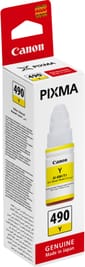 Canon GI-490 Y Jaune - Bouteille d'encre Canon d'origine (0666C001AC)