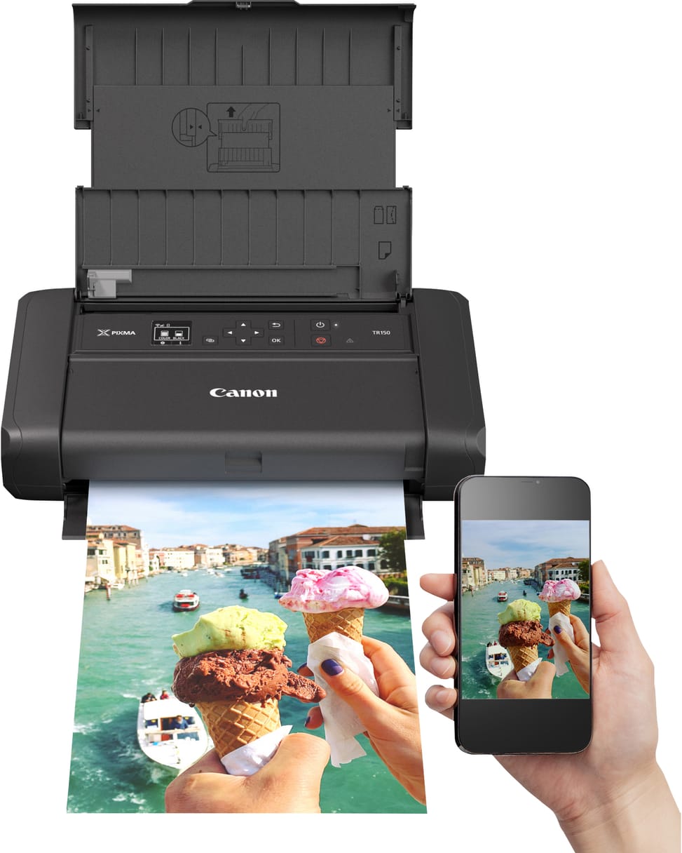 Imprimante Jet d'encre Mobile Canon Pixma TR150 avec Batterie (4167C027AA)