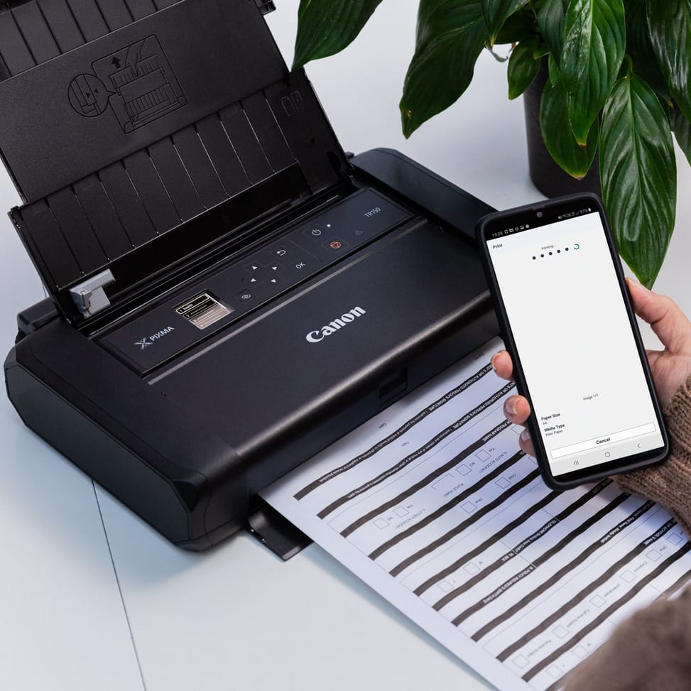 Imprimante Jet d'encre Mobile Canon Pixma TR150 avec Batterie (4167C027AA)