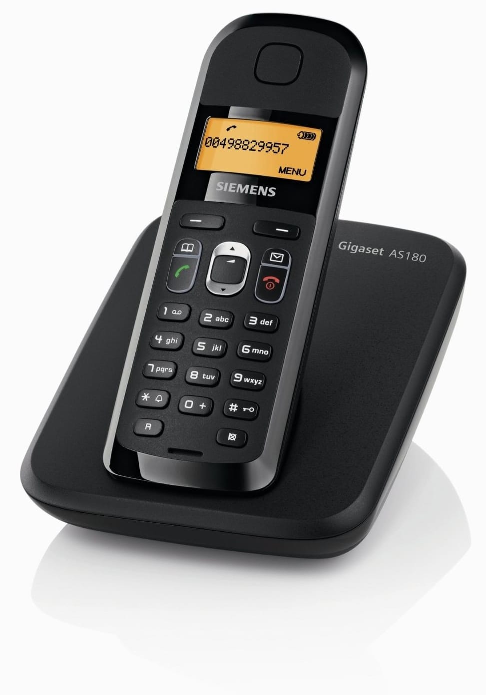 Siemens Gigaset AS180 noir - Téléphone fixe sans fil