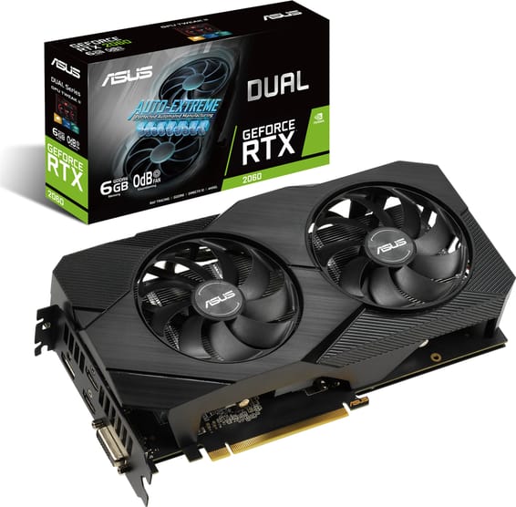 Carte graphique Asus Dual GeForce RTX™ 2060 EVO 6GB DUAL-RTX2060-6G-EVO