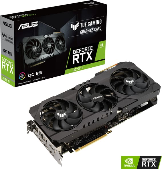 Carte graphique Asus TUF Gaming GeForce RTX™ 3070 Ti TUF-RTX3070TI-O8G-GAMING