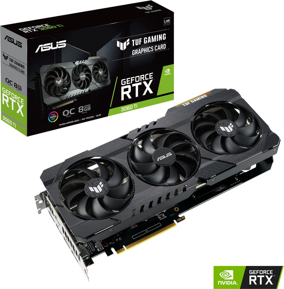 Carte graphique ASUS TUF-RTX3060TI-O8G-V2-GAMING (90YV0G1A-M0NA00)