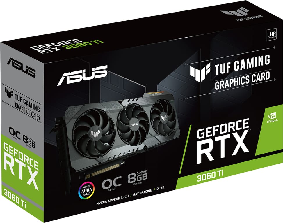 Carte graphique ASUS TUF-RTX3060TI-O8G-V2-GAMING (90YV0G1A-M0NA00)