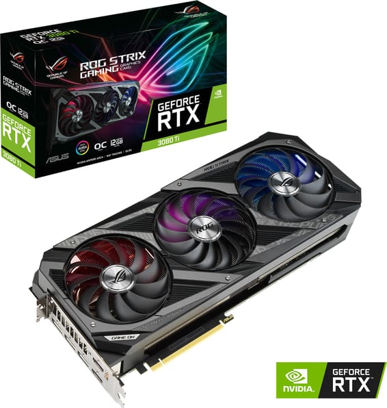 Carte graphique Asus ROG Strix GeForce RTX™ 3080 Ti OC Edition ROG-STRIX-RTX3080TI-O12G-GAMING