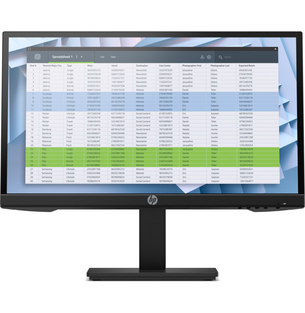 Écran 21,5" Full HD HP P22 G4 (1A7E4AS)