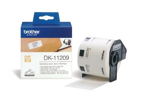 Étiquettes adresse Brother Noir/Blanc 29 X 62 mm (DK11209)
