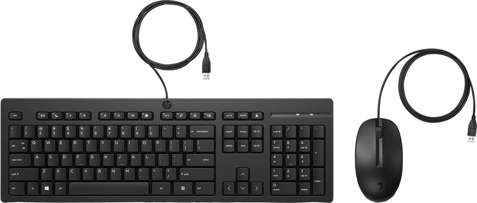 طقم لوحة مفاتيح وفأرة سلكي HP 225 AZERTY (286J4AA) — صورة 1