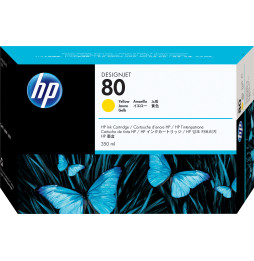 HP 80 Jaune - Cartouche d'encre HP d'origine (C4848A)