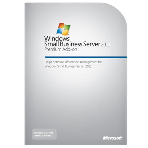 Microsoft Windows Small Business Server 2011 Premium Add-on Français 64 bits - 1 serveur, 5 clients - OEM (2XG-00154)
