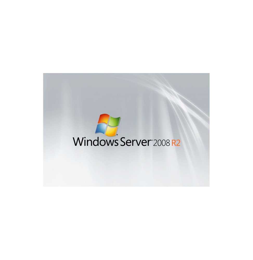 Microsoft Windows Server 2008 R2 Standard Edition SP1 Anglais 64 bits - 1 serveur, 5 clients - OEM (P73-05128)