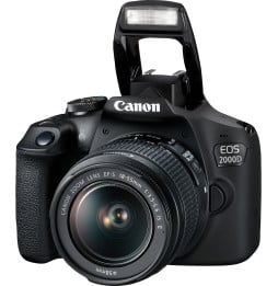 Reflex Canon EOS 2000D + Objectif EF-S 18-55mm IS II (2728C003AA)