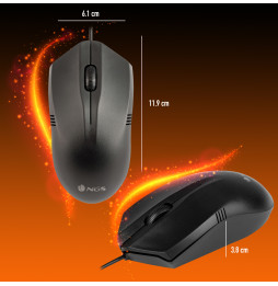 NGS DESKTOP OPTICAL WIRED MOUSE 1000 DPI, SCROLL, (EASYBETTA)