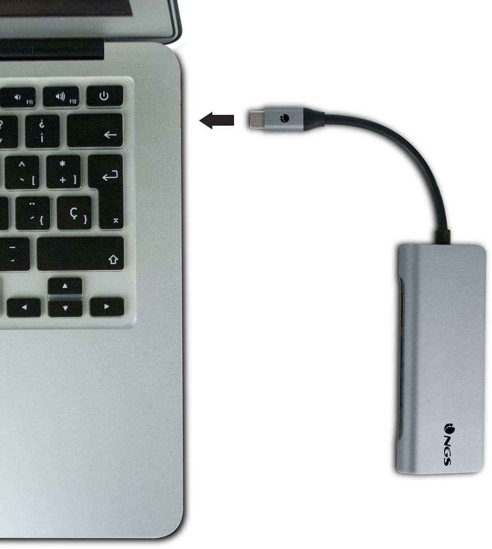 NGS DOCK 7 TO 1 USB-C 2USB A HDMI 4K LAN MICR (WONDERDOCK7)