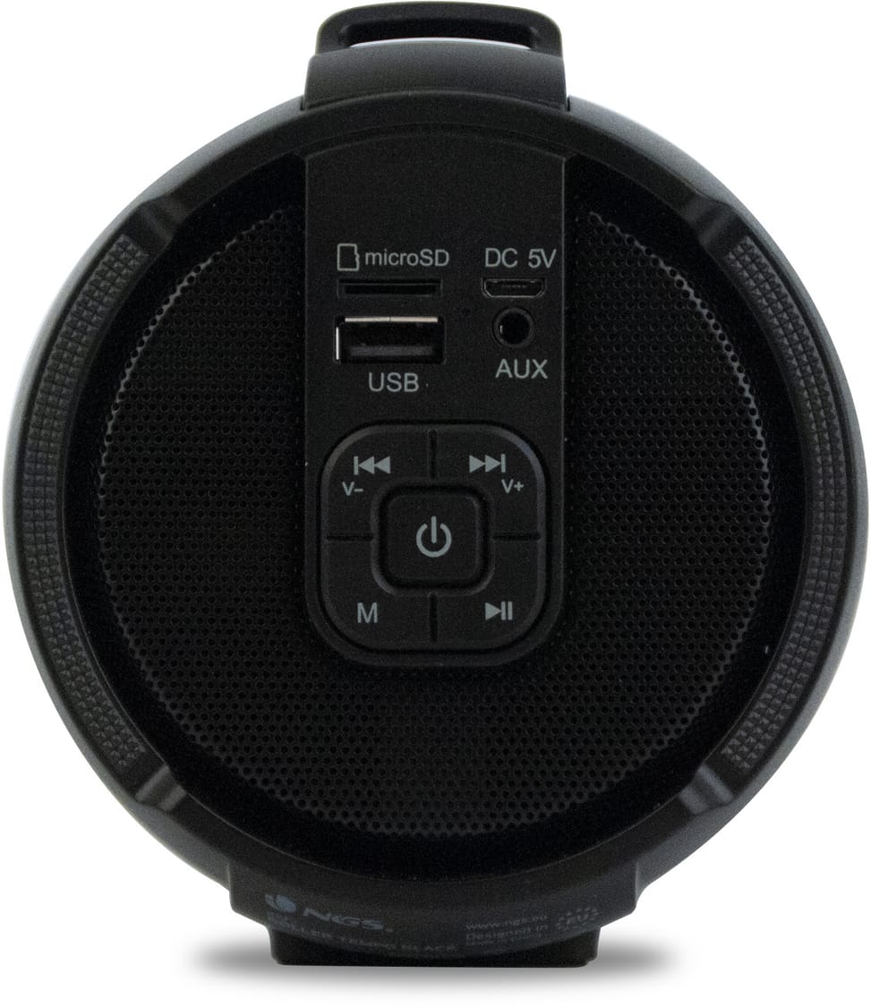 Enceinte portable NGS Roller Tempo noire 20W (ROLLERTEMPOBLACK)
