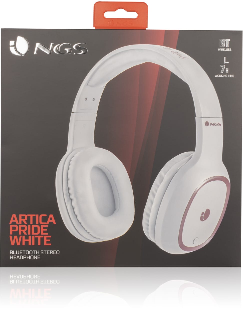 Casque Bluetooth avec Microphone NGS Artica Pride blanc (ARTICAPRIDEWHITE)