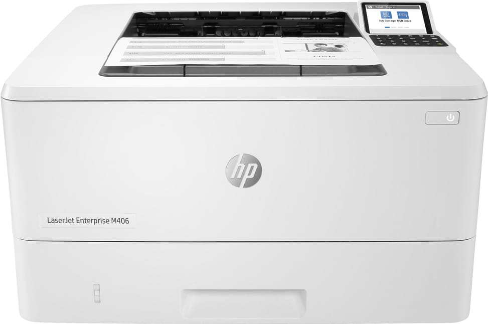 HP LaserJet Enterprise M406dn Monochrome Laser Printer (3PZ15A) — image 1