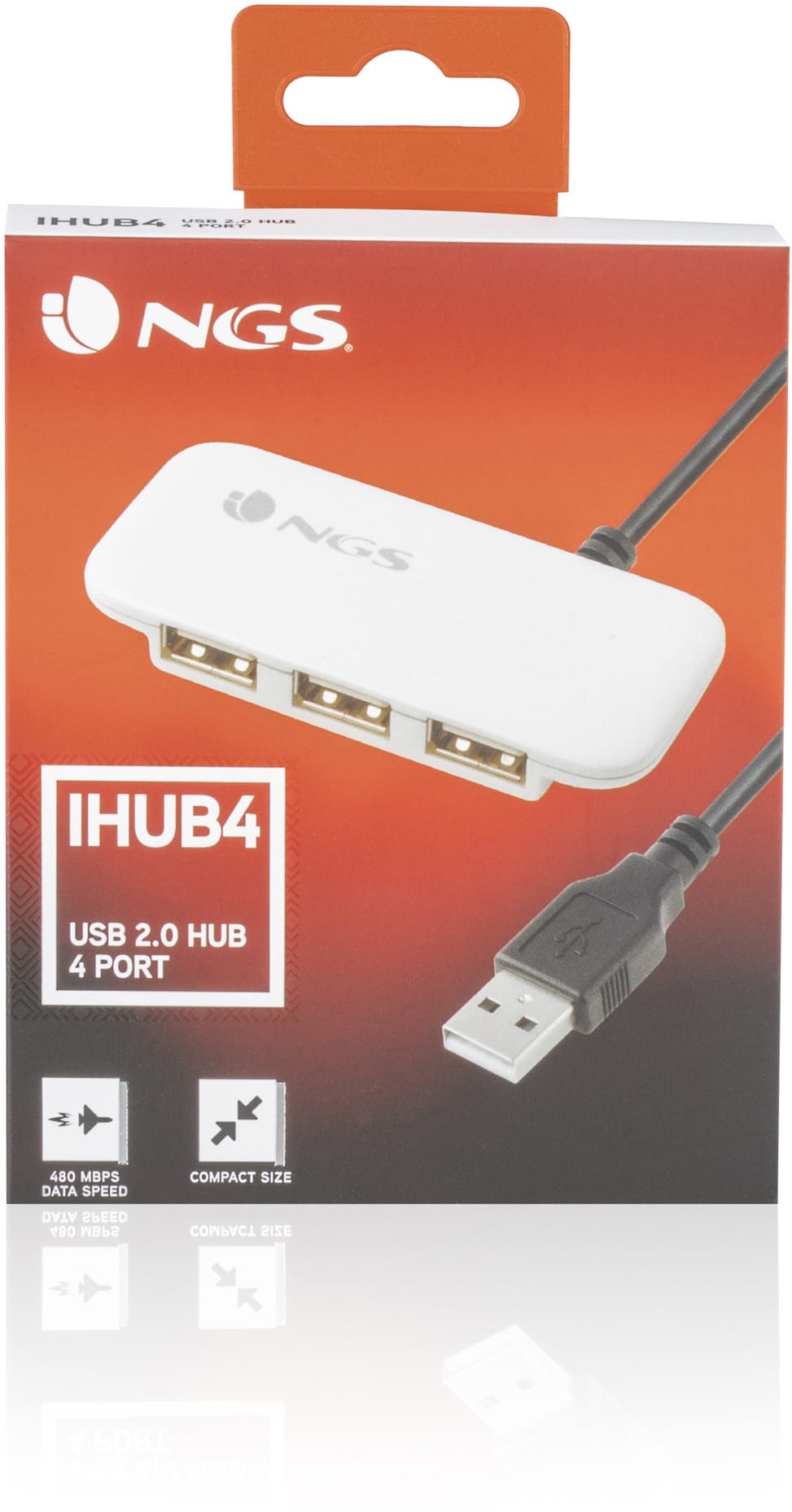 Hub NGS de 4 ports USB 2.0 (IHUB4)