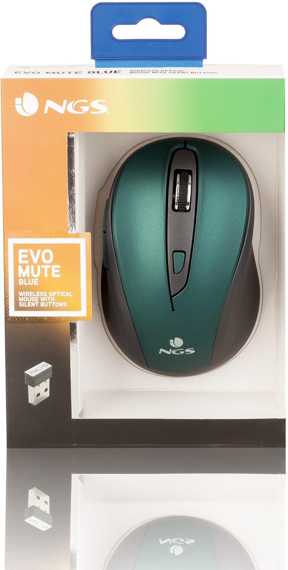Souris sans fil NGS Evo Mute Bleue (EVOMUTEBLUE)