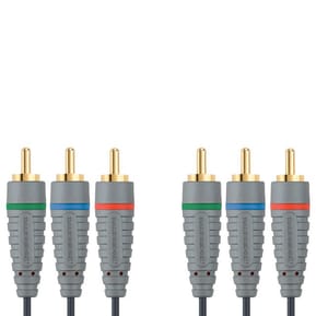 Bandridge Câble Vidéo Component (3x RCA Male, 3x RCA Male) - 2 mètre (BVL3302)