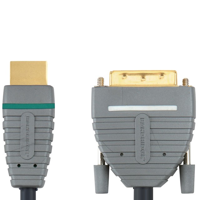 Bandridge Câble DVI vers HDMI (1x DVID Male, 1x HDMI Connector Male