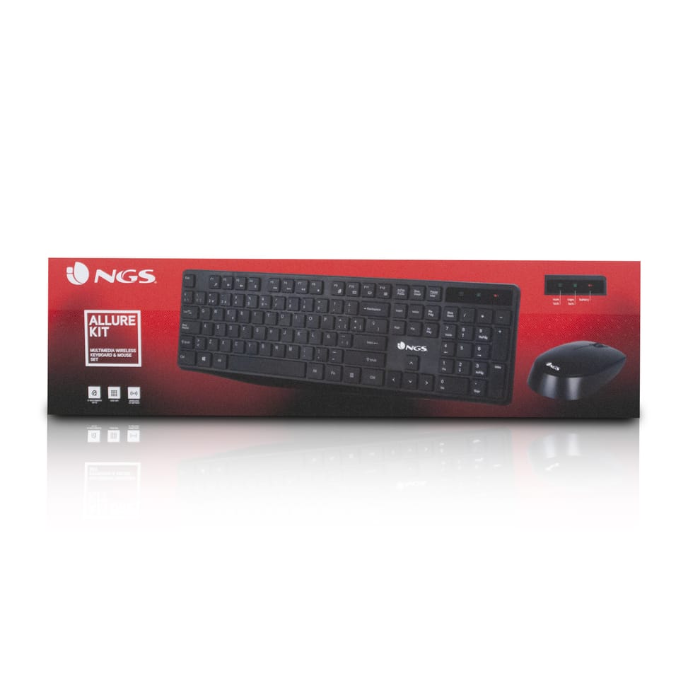 Pack Clavier/Souris sans fil NGS Allure (ALLUREKIT)