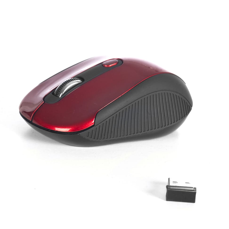 Souris sans fil NGS Haze Rouge avec nano-récepteur (HAZERED)
