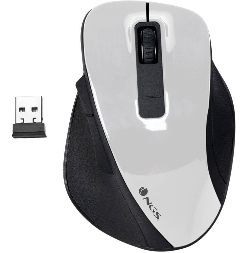 NGS OPTICAL WIRELESS MOUSE, ERGONOMIC, BIG SIZE (BOWWHITE)