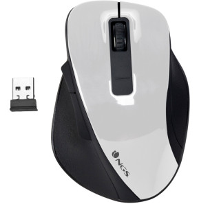 NGS OPTICAL WIRELESS MOUSE, ERGONOMIC, BIG SIZE (BOWWHITE)