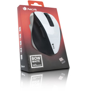 NGS OPTICAL WIRELESS MOUSE, ERGONOMIC, BIG SIZE (BOWWHITE)