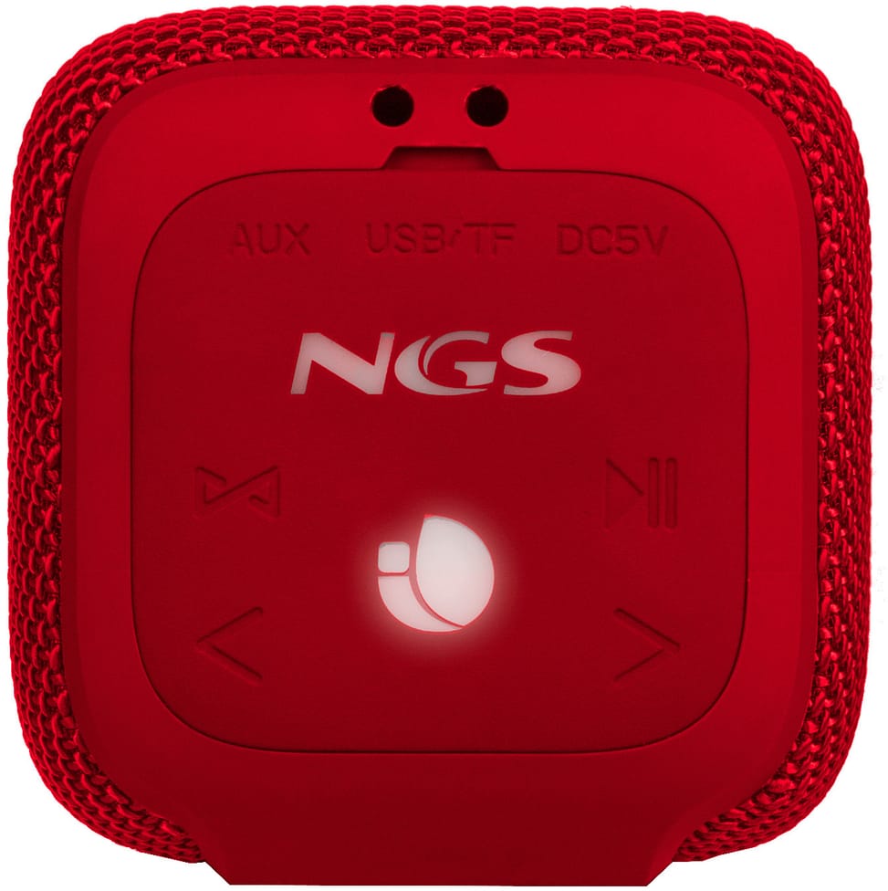 Enceinte Waterproof NGS Roller Coaster Rouge 10W (ROLLERCOASTERRED)