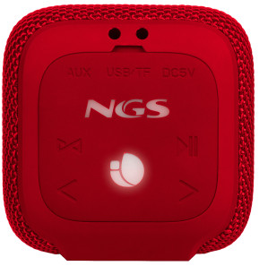 Enceinte Waterproof NGS Roller Coaster Rouge 10W (ROLLERCOASTERRED)