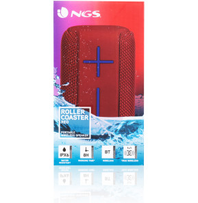 Enceinte Waterproof NGS Roller Coaster Rouge 10W (ROLLERCOASTERRED)