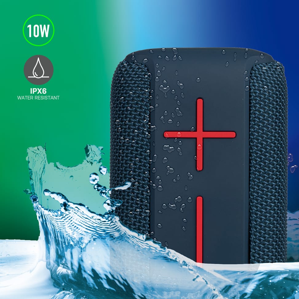 Enceinte Waterproof NGS Roller Coaster bleue 10W (ROLLERCOASTERBLUE)