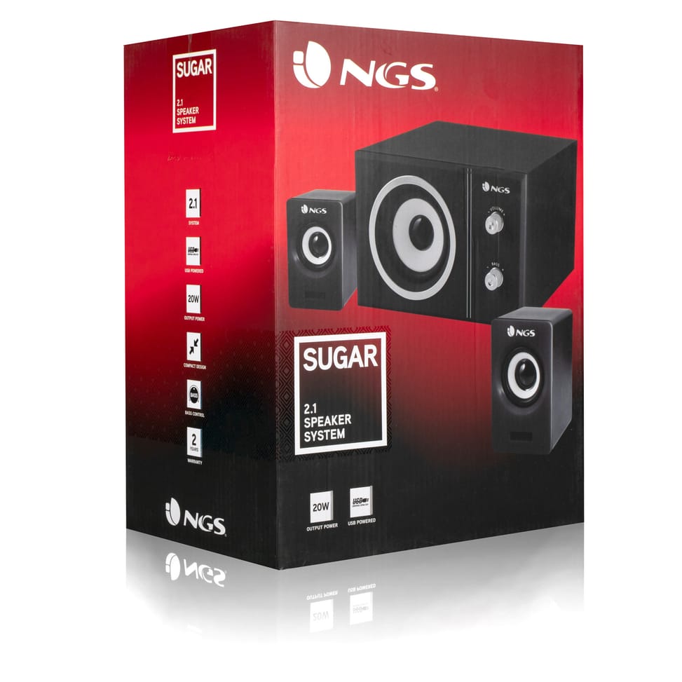 Haut-parleurs NGS Sugar 20W (SUGAR)