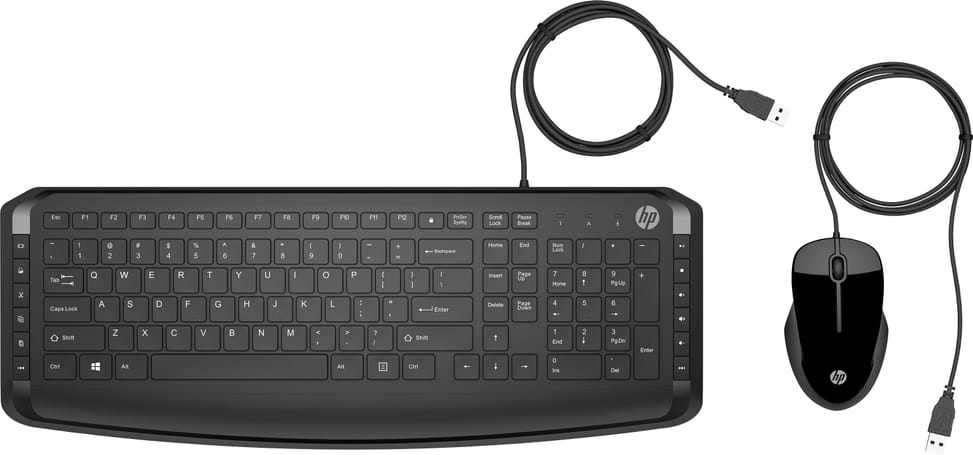 طقم لوحة مفاتيح وفأرة سلكي HP 200 AZERTY (9DF28AA) — صورة 1