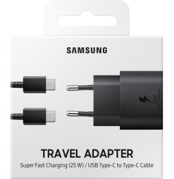 Chargeur Samsung SFC Type-C 25 W (TA uniquement) (EP-TA800NBEGWW)