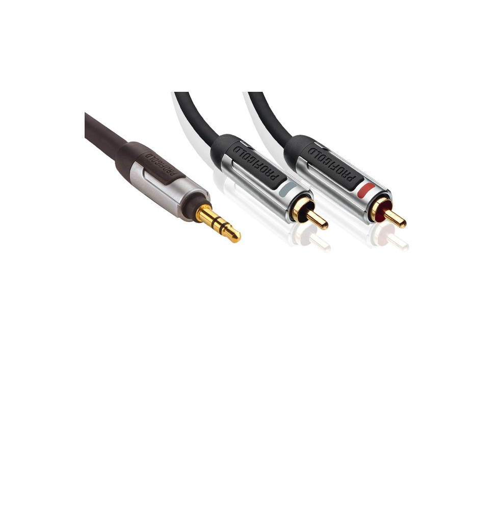 Câble Audio AUX Stéréo 3.5mm Universel - 3m - Noir