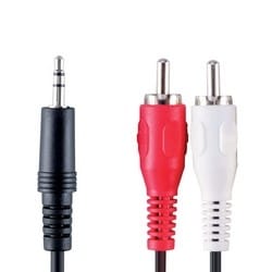 Bandridge Câble Audio Stéréo (1x 3.5mm Male , 2 x RCA Male) - 2 mètre (VAL3402) — image 1