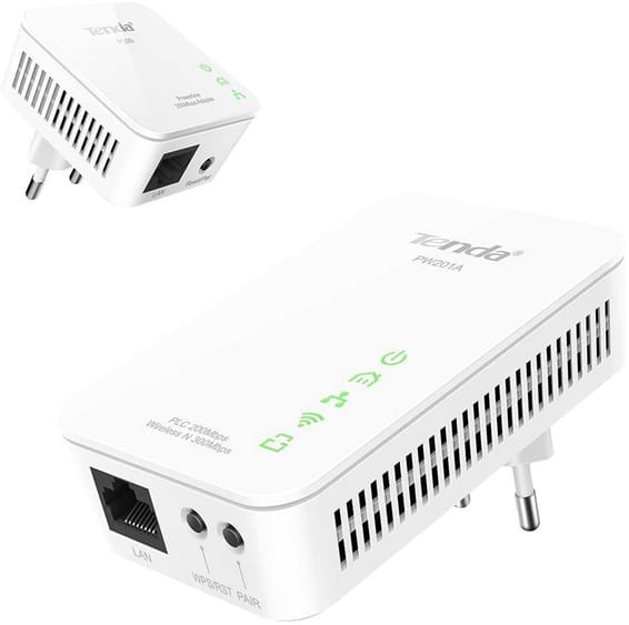 Répéteur CPL Tenda PW201A Wi-Fi N300 + Adaptateur CPL P200 (PW201A+P200)