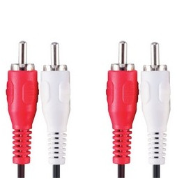Bandridge Câble Audio Stéréo (2 x RCA Male , 2 x RCA Male) - 1 mètre (VAL4201)
