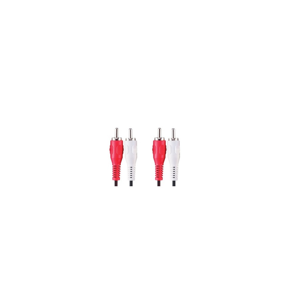 Bandridge Câble Audio Stéréo (2 x RCA Male , 2 x RCA Male) - 1 mètre (VAL4201)