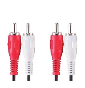 Bandridge Câble Audio Stéréo (2 x RCA Male , 2 x RCA Male) - 1 mètre (VAL4201)
