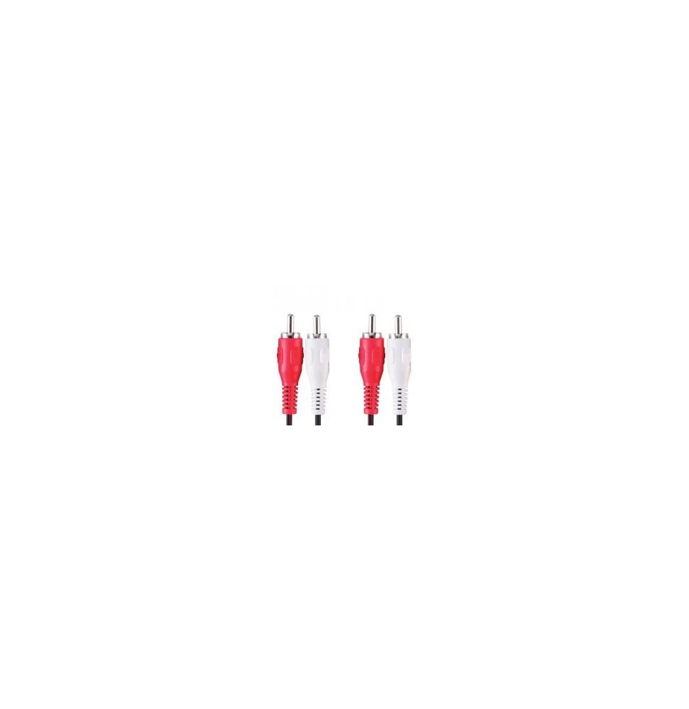 Bandridge Câble Audio Stéréo (2 x RCA Male , 2 x RCA Male) - 2 mètre (VAL4202)
